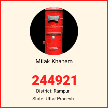 Milak Khanam pin code, district Rampur in Uttar Pradesh
