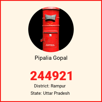 Pipalia Gopal pin code, district Rampur in Uttar Pradesh