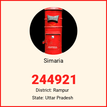 Simaria pin code, district Rampur in Uttar Pradesh