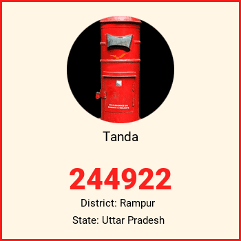 Tanda pin code, district Rampur in Uttar Pradesh