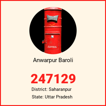 Anwarpur Baroli pin code, district Saharanpur in Uttar Pradesh