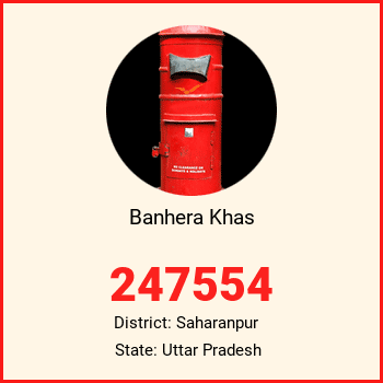 Banhera Khas pin code, district Saharanpur in Uttar Pradesh