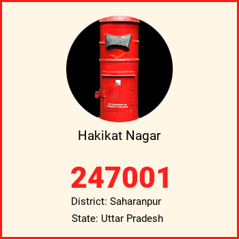 Hakikat Nagar pin code, district Saharanpur in Uttar Pradesh