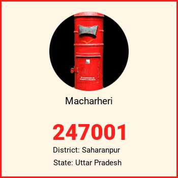 Macharheri pin code, district Saharanpur in Uttar Pradesh