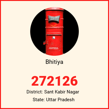 Bhitiya pin code, district Sant Kabir Nagar in Uttar Pradesh