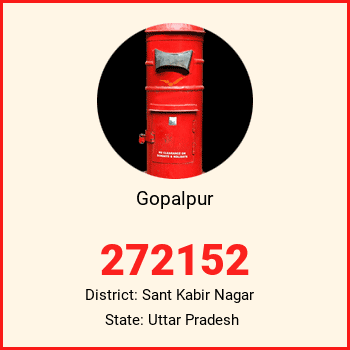 Gopalpur pin code, district Sant Kabir Nagar in Uttar Pradesh