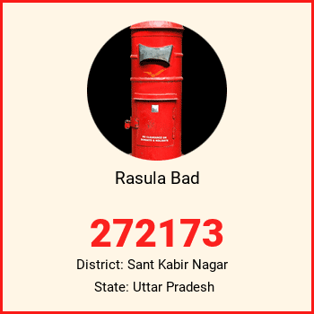 Rasula Bad pin code, district Sant Kabir Nagar in Uttar Pradesh