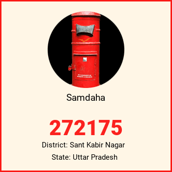Samdaha pin code, district Sant Kabir Nagar in Uttar Pradesh