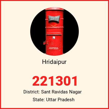 Hridaipur pin code, district Sant Ravidas Nagar in Uttar Pradesh