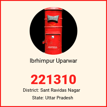 Ibrhimpur Uparwar pin code, district Sant Ravidas Nagar in Uttar Pradesh