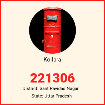 Koilara pin code, district Sant Ravidas Nagar in Uttar Pradesh