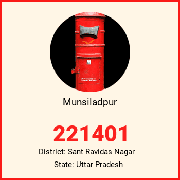 Munsiladpur pin code, district Sant Ravidas Nagar in Uttar Pradesh