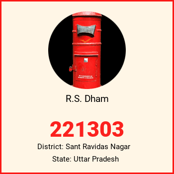 R.S. Dham pin code, district Sant Ravidas Nagar in Uttar Pradesh