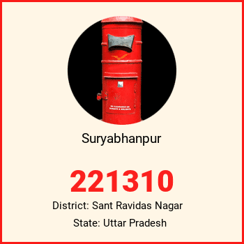 Suryabhanpur pin code, district Sant Ravidas Nagar in Uttar Pradesh
