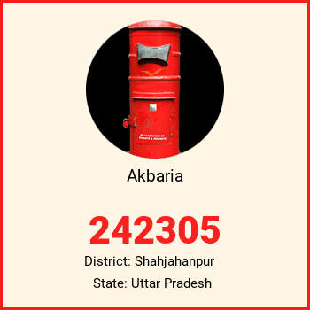 Akbaria pin code, district Shahjahanpur in Uttar Pradesh