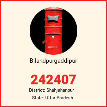 Bilandpurgaddipur pin code, district Shahjahanpur in Uttar Pradesh