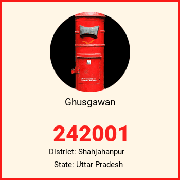 Ghusgawan pin code, district Shahjahanpur in Uttar Pradesh