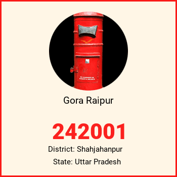 Gora Raipur pin code, district Shahjahanpur in Uttar Pradesh