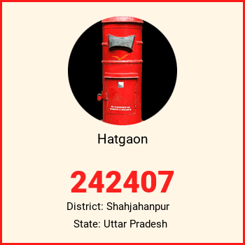 Hatgaon pin code, district Shahjahanpur in Uttar Pradesh