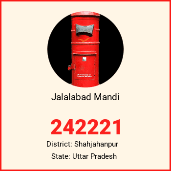 Jalalabad Mandi pin code, district Shahjahanpur in Uttar Pradesh