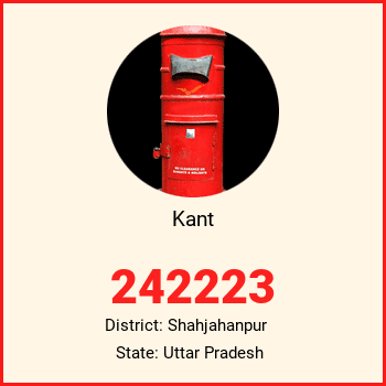 Kant pin code, district Shahjahanpur in Uttar Pradesh