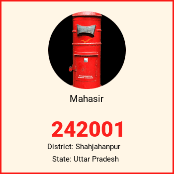 Mahasir pin code, district Shahjahanpur in Uttar Pradesh