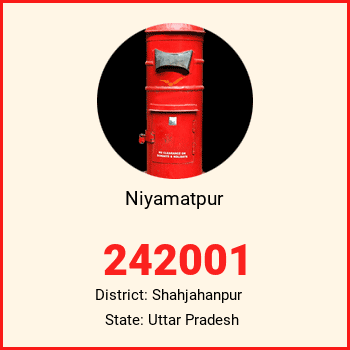 Niyamatpur pin code, district Shahjahanpur in Uttar Pradesh