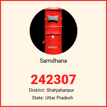Samdhana pin code, district Shahjahanpur in Uttar Pradesh