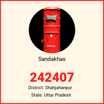 Sandakhas pin code, district Shahjahanpur in Uttar Pradesh