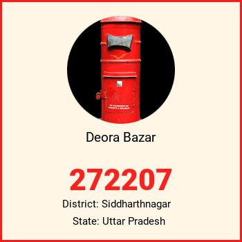 Deora Bazar pin code, district Siddharthnagar in Uttar Pradesh