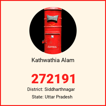 Kathwathia Alam pin code, district Siddharthnagar in Uttar Pradesh