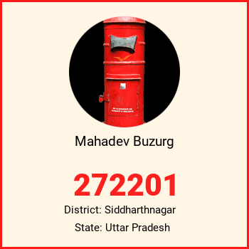 Mahadev Buzurg pin code, district Siddharthnagar in Uttar Pradesh