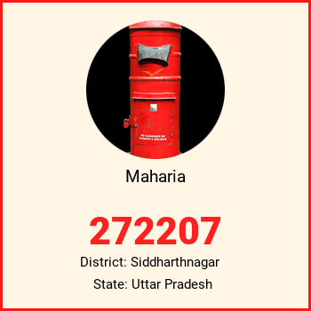 Maharia pin code, district Siddharthnagar in Uttar Pradesh