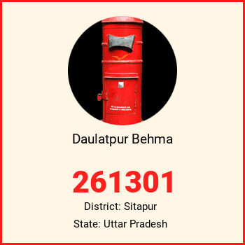 Daulatpur Behma pin code, district Sitapur in Uttar Pradesh