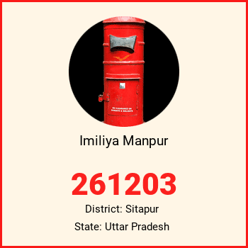 Imiliya Manpur pin code, district Sitapur in Uttar Pradesh