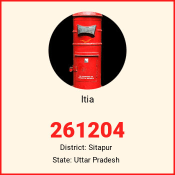 Itia pin code, district Sitapur in Uttar Pradesh
