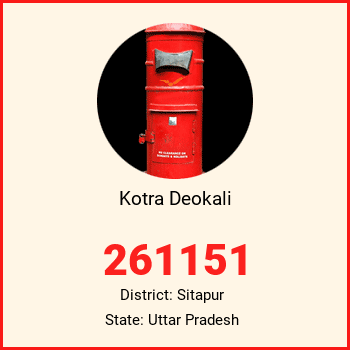 Kotra Deokali pin code, district Sitapur in Uttar Pradesh