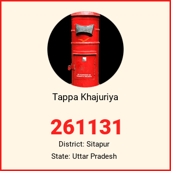 Tappa Khajuriya pin code, district Sitapur in Uttar Pradesh