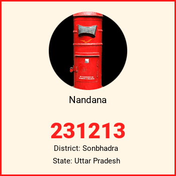 Nandana pin code, district Sonbhadra in Uttar Pradesh