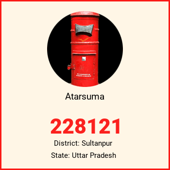 Atarsuma pin code, district Sultanpur in Uttar Pradesh