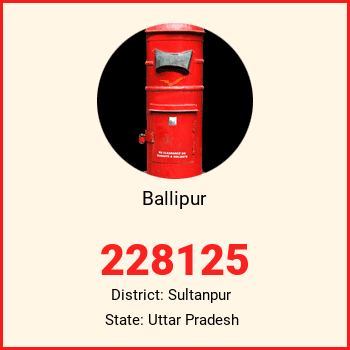 Ballipur pin code, district Sultanpur in Uttar Pradesh