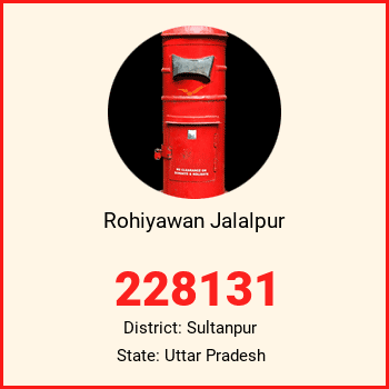 Rohiyawan Jalalpur pin code, district Sultanpur in Uttar Pradesh