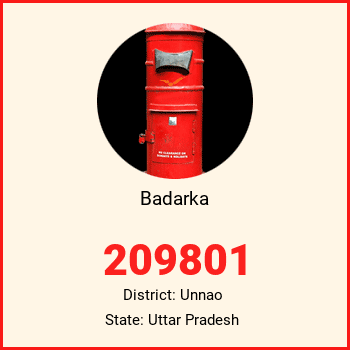 Badarka pin code, district Unnao in Uttar Pradesh