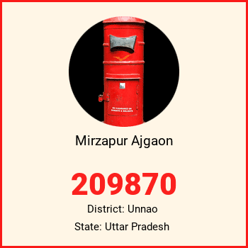 Mirzapur Ajgaon pin code, district Unnao in Uttar Pradesh