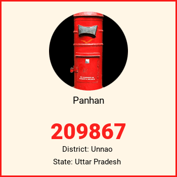 Panhan pin code, district Unnao in Uttar Pradesh