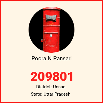 Poora N Pansari pin code, district Unnao in Uttar Pradesh