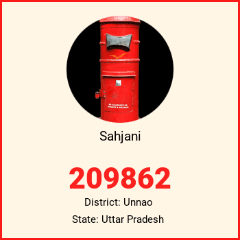Sahjani pin code, district Unnao in Uttar Pradesh