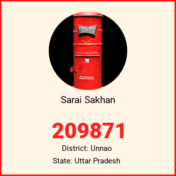 Sarai Sakhan pin code, district Unnao in Uttar Pradesh