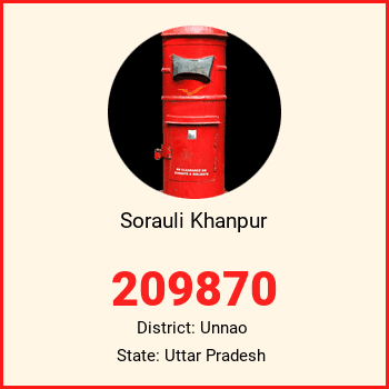 Sorauli Khanpur pin code, district Unnao in Uttar Pradesh