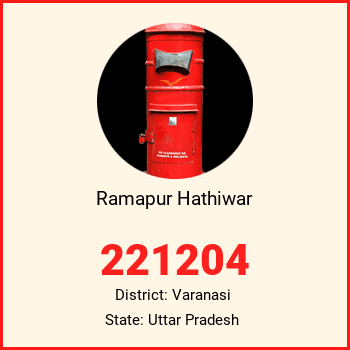 Ramapur Hathiwar pin code, district Varanasi in Uttar Pradesh
